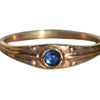 SOLD - The Richwood:  Children's Yellow Gold and Sapphire Ring