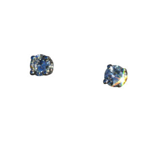 Ladies 14K White Gold 0.28CTW Diamond Stud Earrings