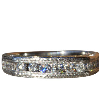 The Osterley:  Ladies Platinum and 18K Band set with 0.50 CTW Diamonds