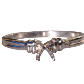 Ladies 14K White Gold Solitaire Mounting