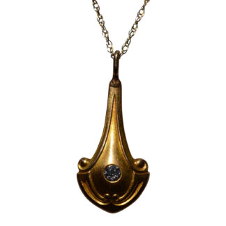 SOLD - The Metaire:  Wordley, Allsopp, and Bliss Art Nouveau Diamond Pendant