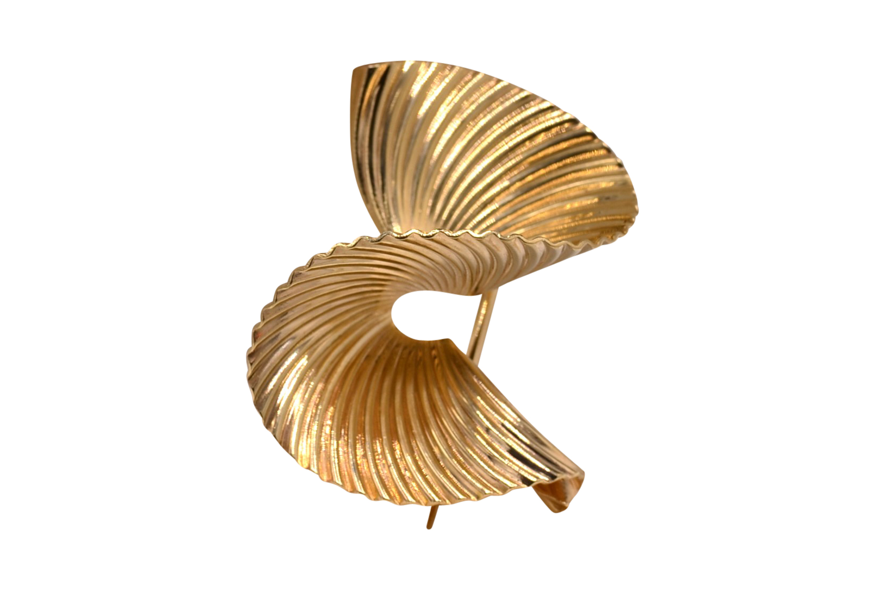 The 55th Street: Yellow Gold Tiffany and Company Signed Brooch
