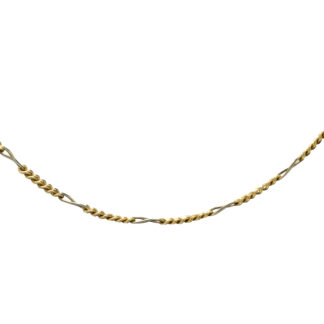 SOLD - Ladies Two Tone Figaro Style Chain