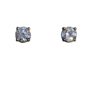 SOLD - The Chandlers:  14K White Gold 0.40 CTW Diamond Stud Earrings