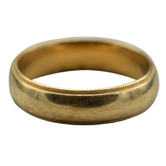 The Hammamet:  Men's 14K Yellow Gold Classic Men's Wedding Band