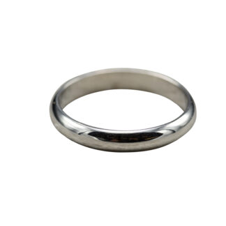 Ladies Classic 14K White Gold Wedding Band