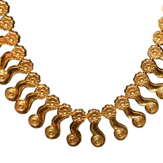 The Andros:  Yellow Gold Zolotas Signed Necklace