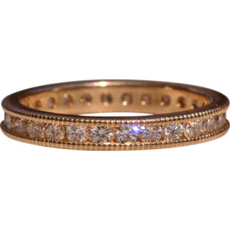 The Claravale:  Ladies 14K Diamond Eternity Wedding Band