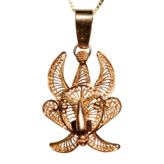 The 137th Street: Yellow Gold Tribal Fertility Necklace