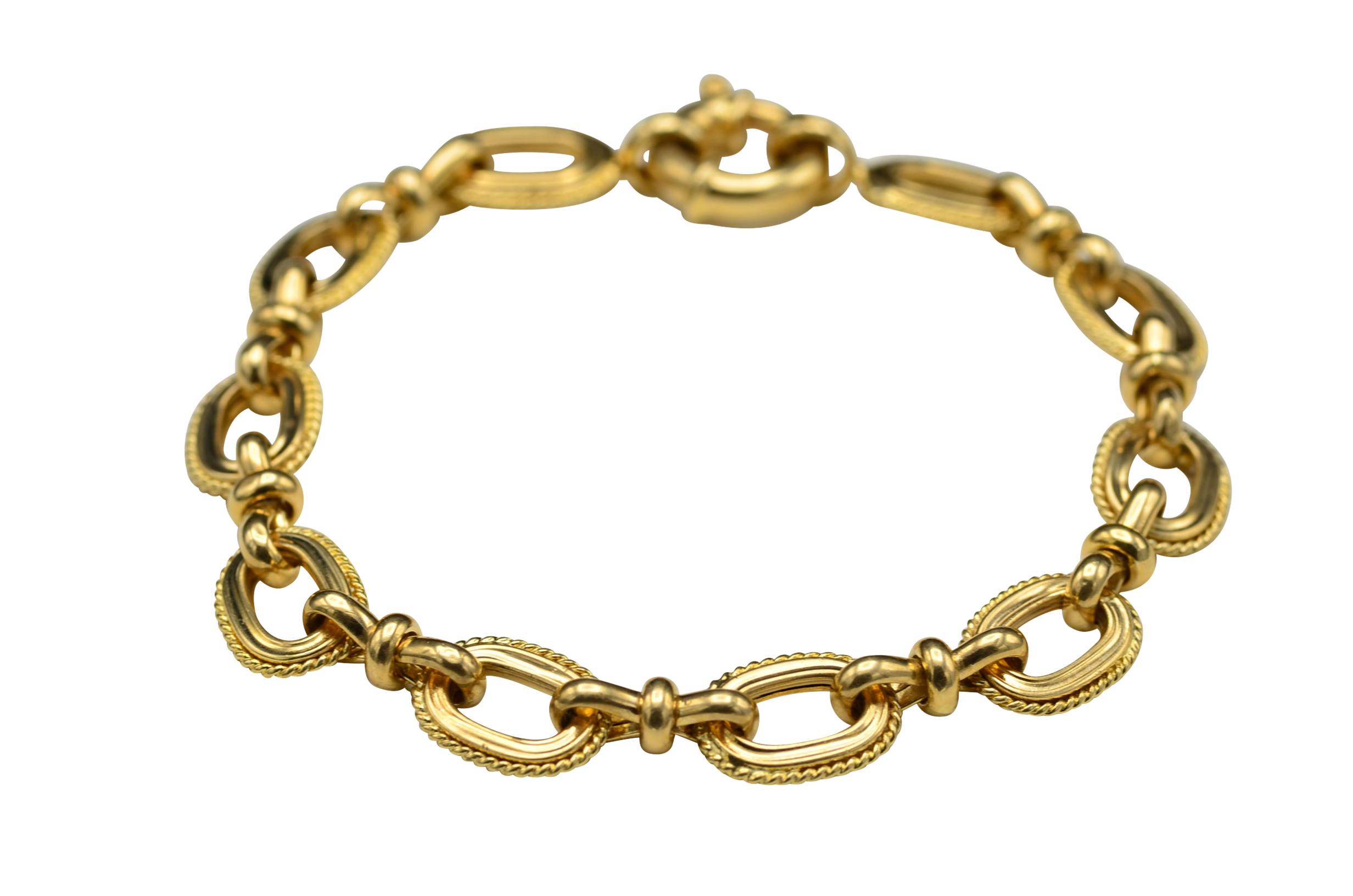 SOLD - The Gratia: 14K Yellow Gold Chain Link Bracelet