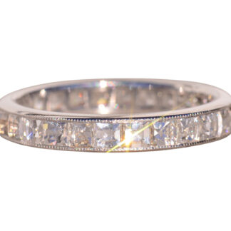 The Borah Peak: Designer Signed Custom Blaze Cut Diamond Eternity Band