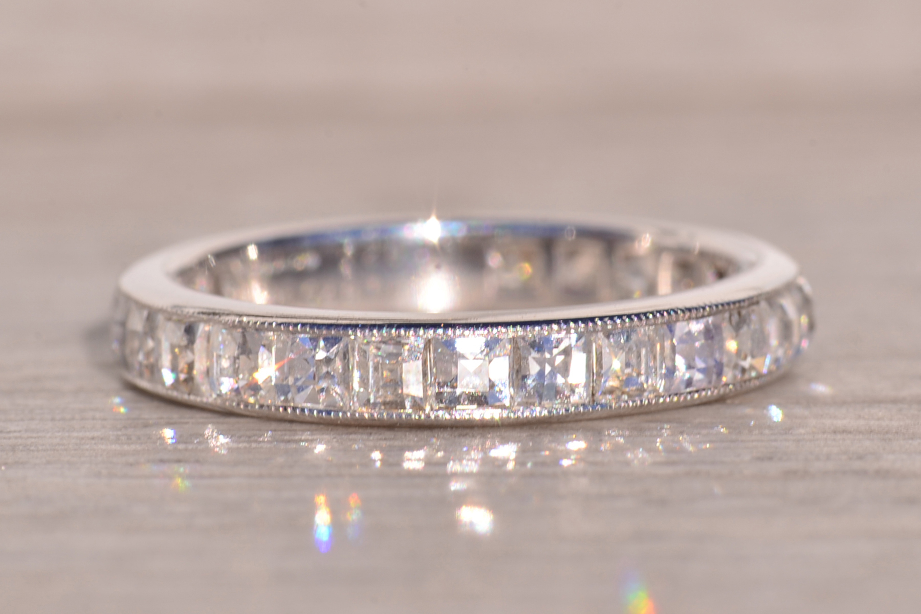 The Borah Peak: Designer Signed Custom Blaze Cut Diamond Eternity Band - Image 3