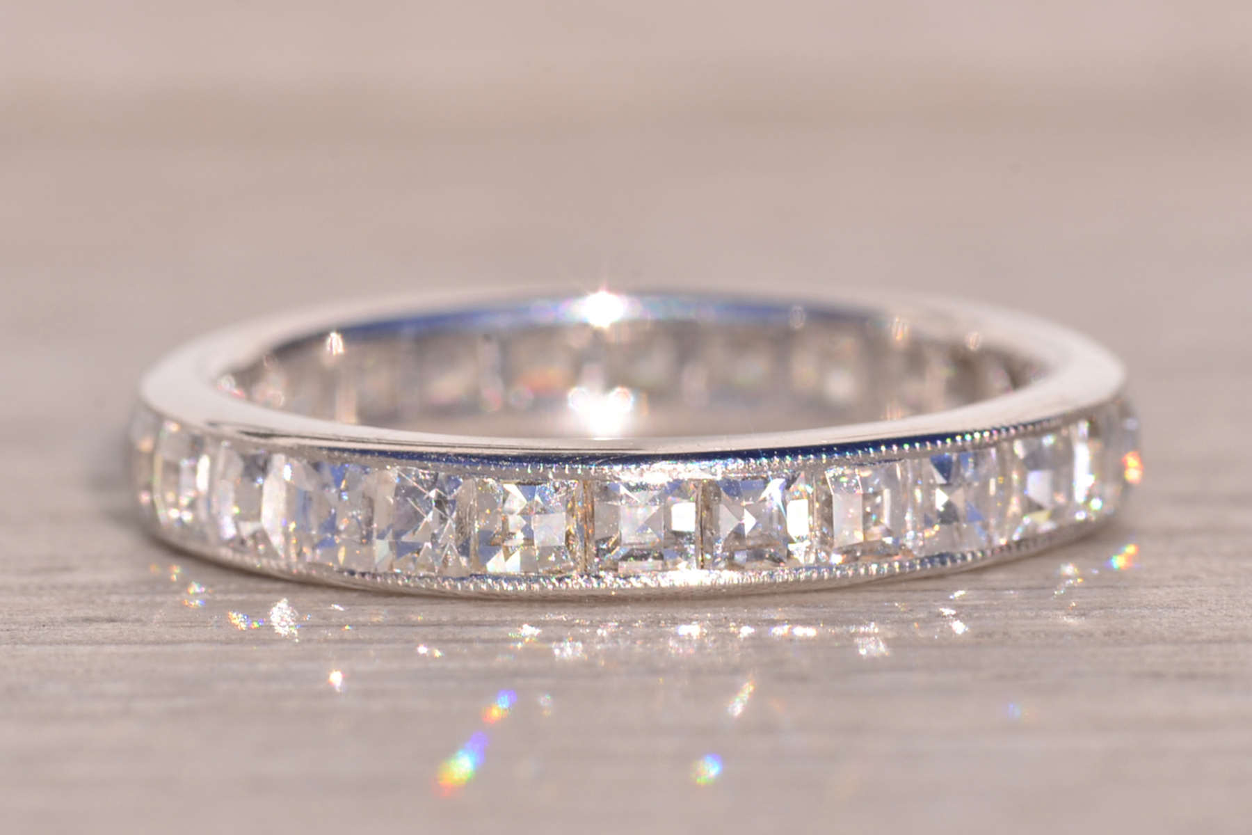 The Borah Peak: Designer Signed Custom Blaze Cut Diamond Eternity Band - Image 4