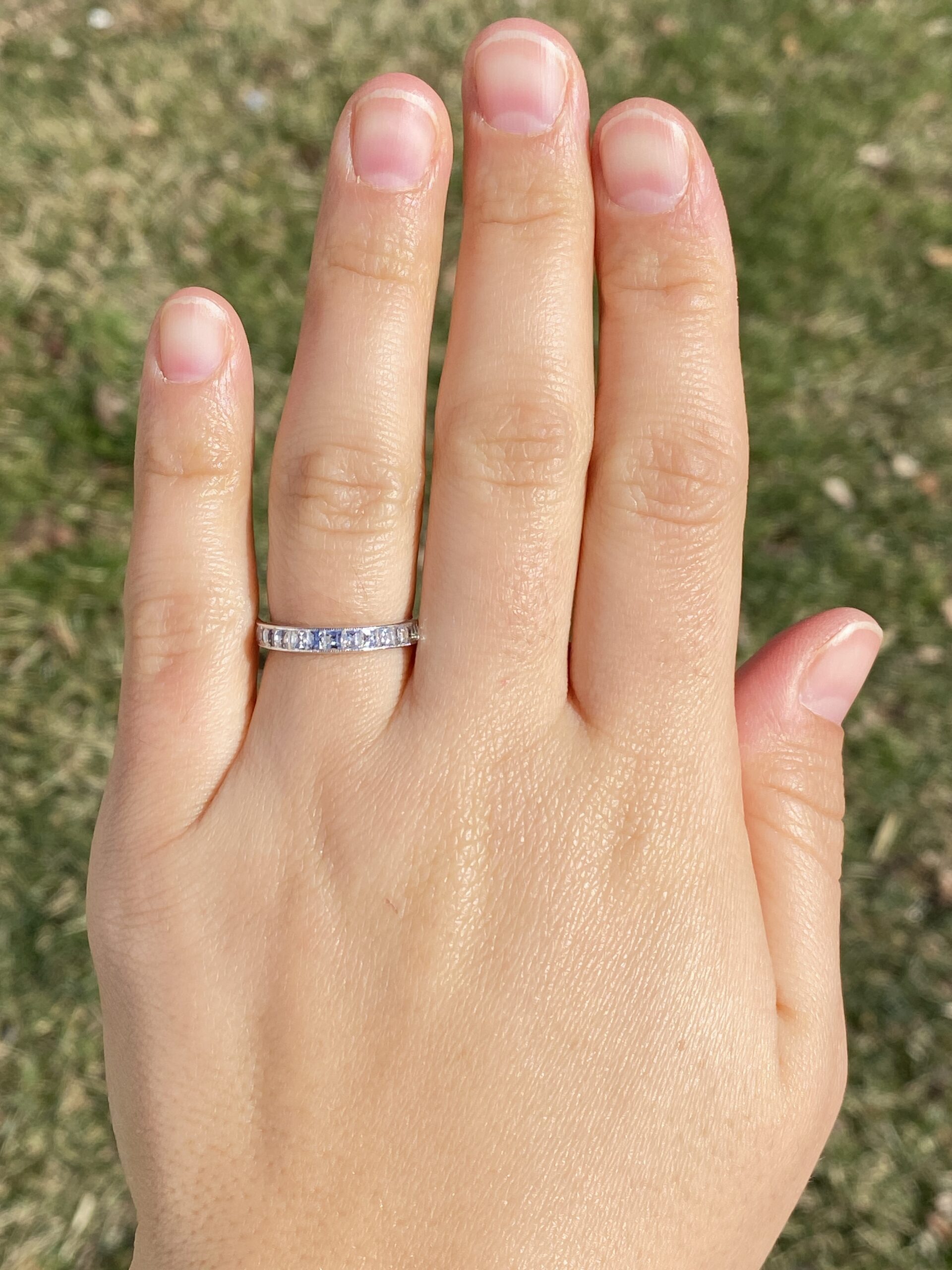 The Borah Peak: Designer Signed Custom Blaze Cut Diamond Eternity Band - Image 8