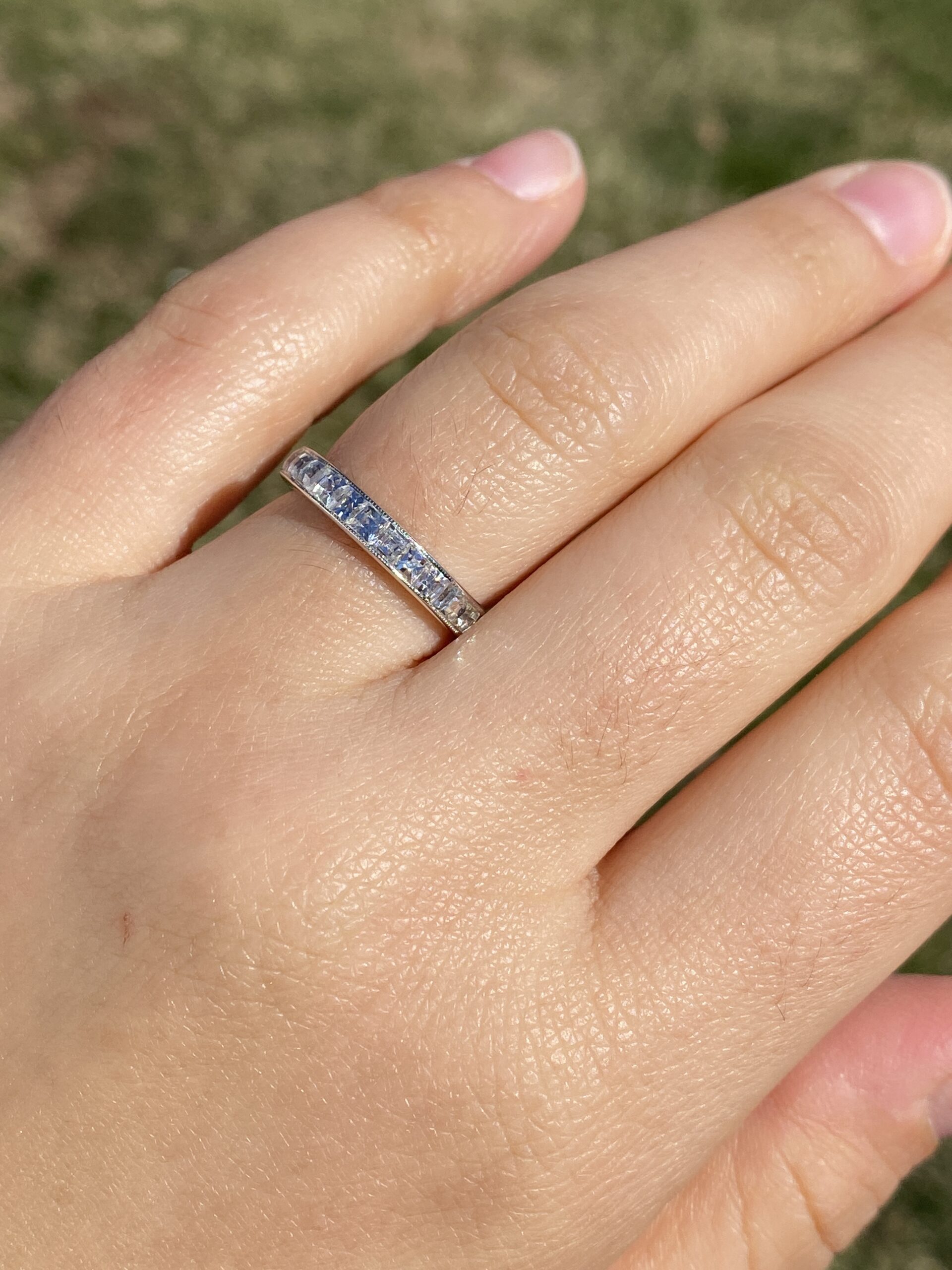 The Borah Peak: Designer Signed Custom Blaze Cut Diamond Eternity Band - Image 6