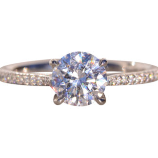 Signed Platinum and Diamond Semi Mounting