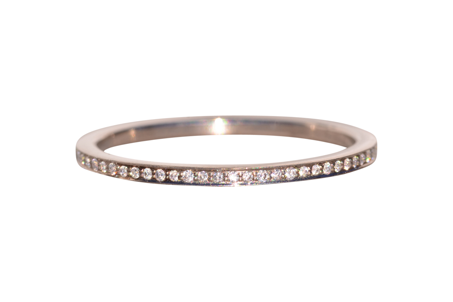 The Elowen: Designer Signed White Gold and Natural Diamonds Band
