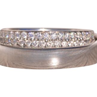 The Continuum: Designer Signed Platinum and Natural Diamond Band