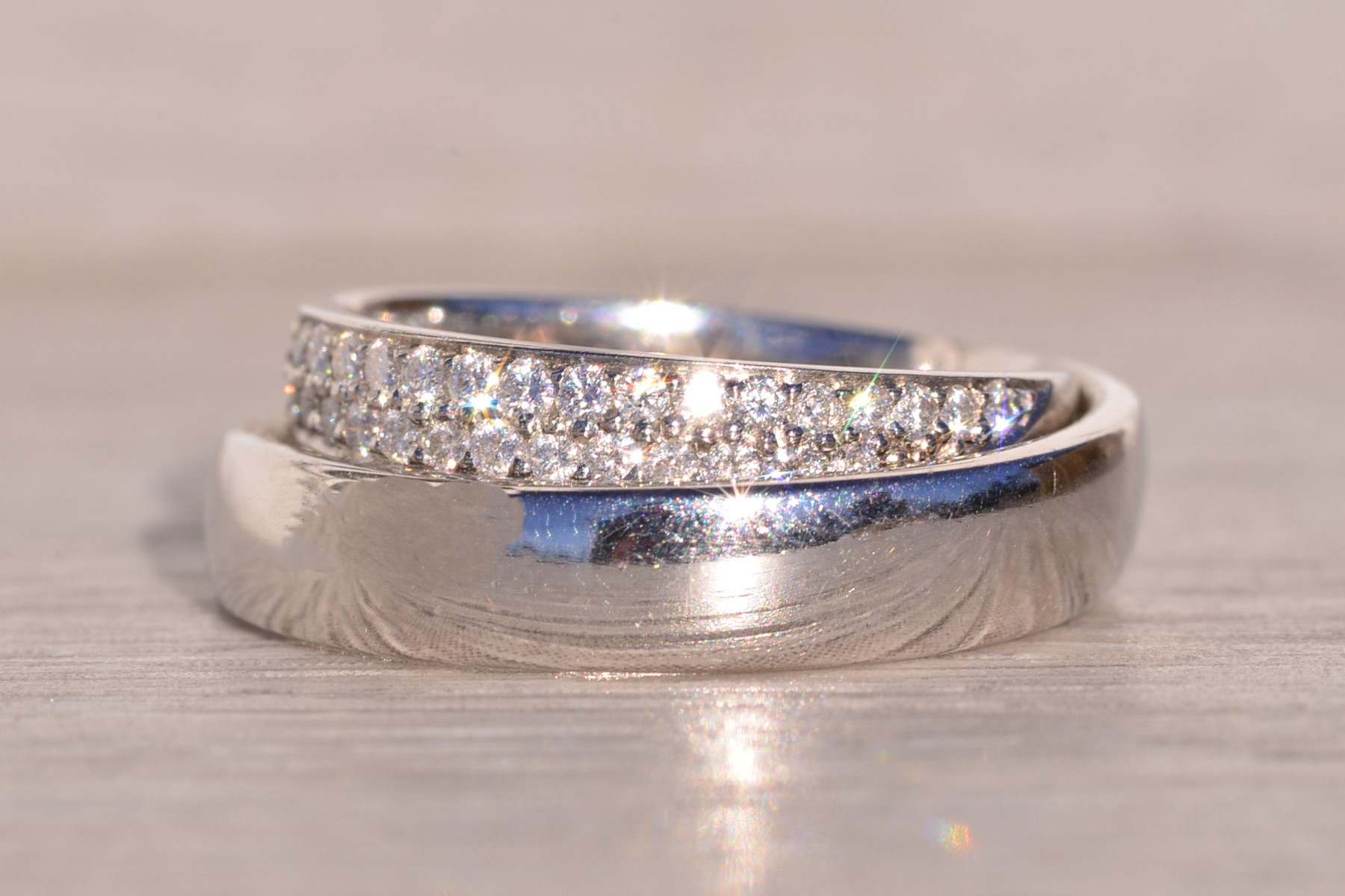 The Continuum: Designer Signed Platinum and Natural Diamond Band - Image 3