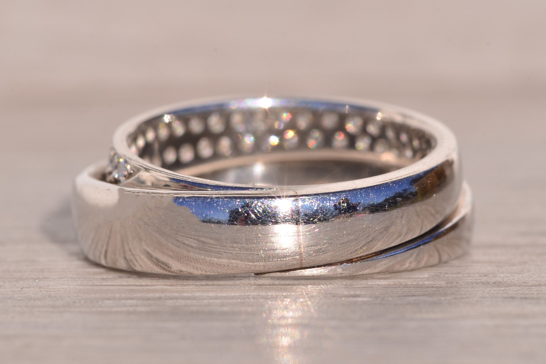 The Continuum: Designer Signed Platinum and Natural Diamond Band - Image 4