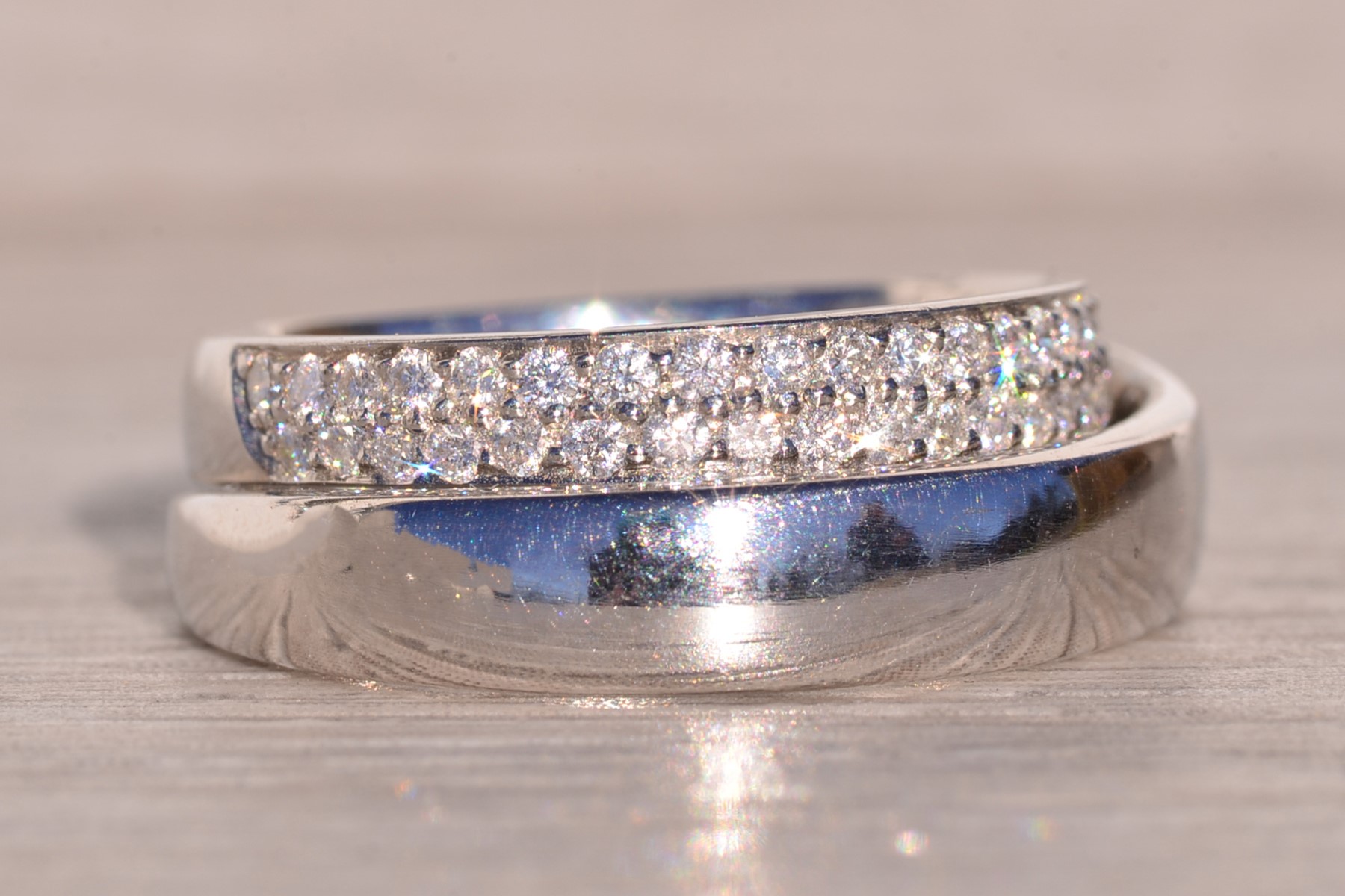 The Continuum: Designer Signed Platinum and Natural Diamond Band - Image 6