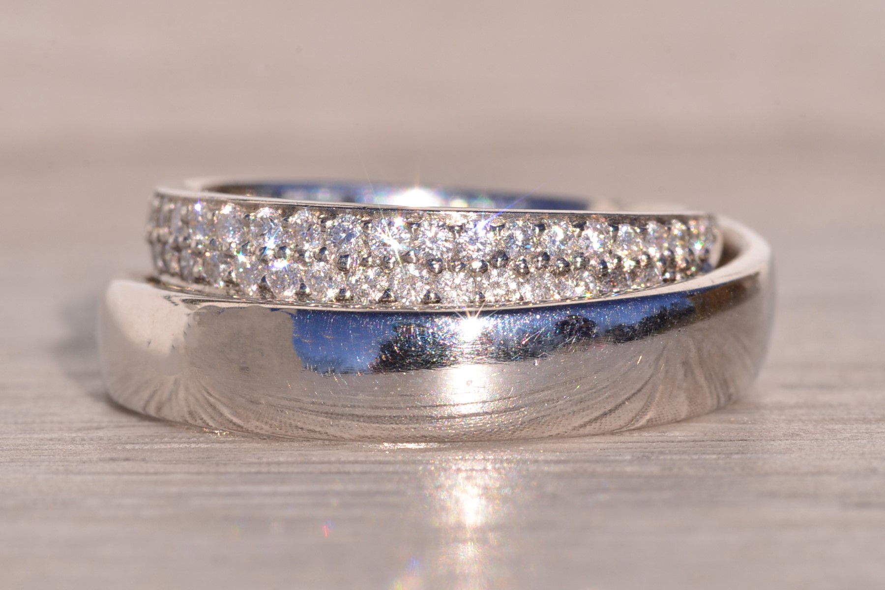 The Continuum: Designer Signed Platinum and Natural Diamond Band - Image 7