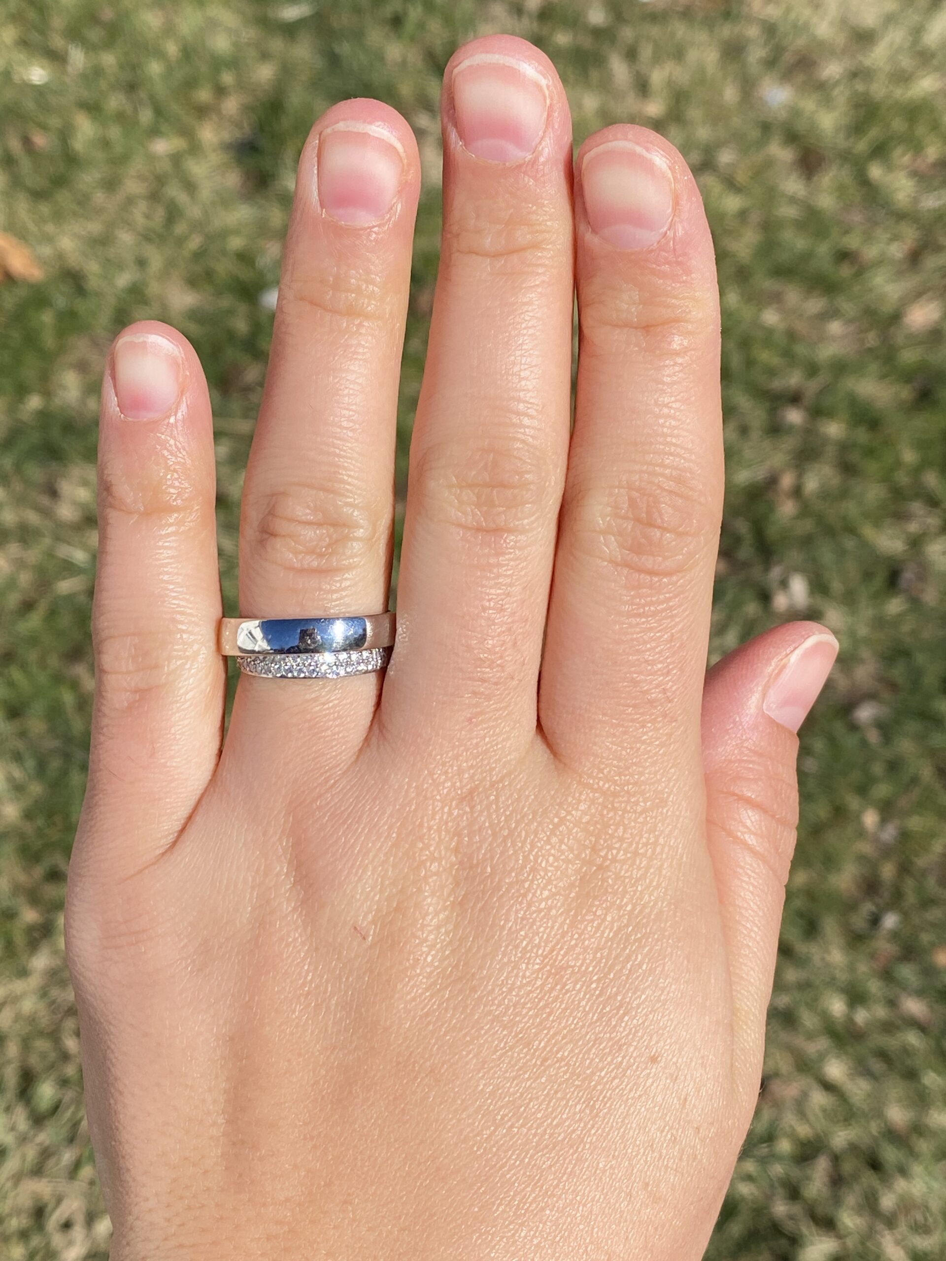 The Continuum: Designer Signed Platinum and Natural Diamond Band - Image 8