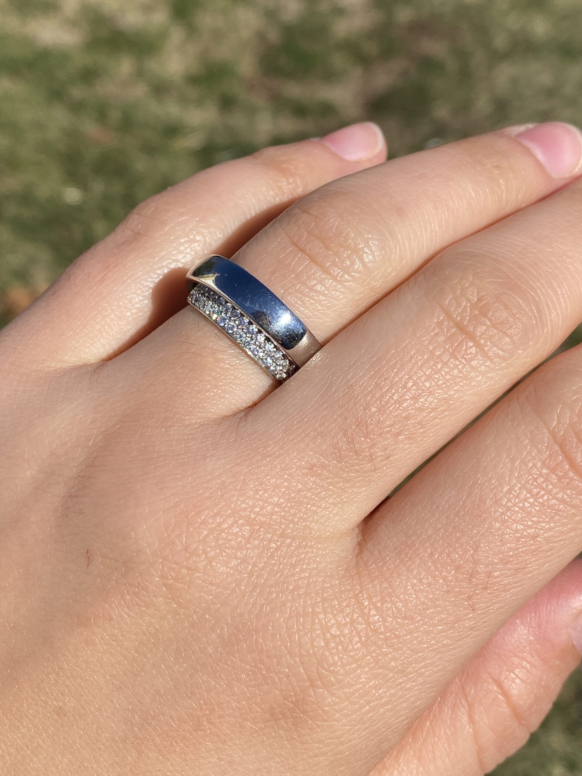 The Continuum: Designer Signed Platinum and Natural Diamond Band - Image 9