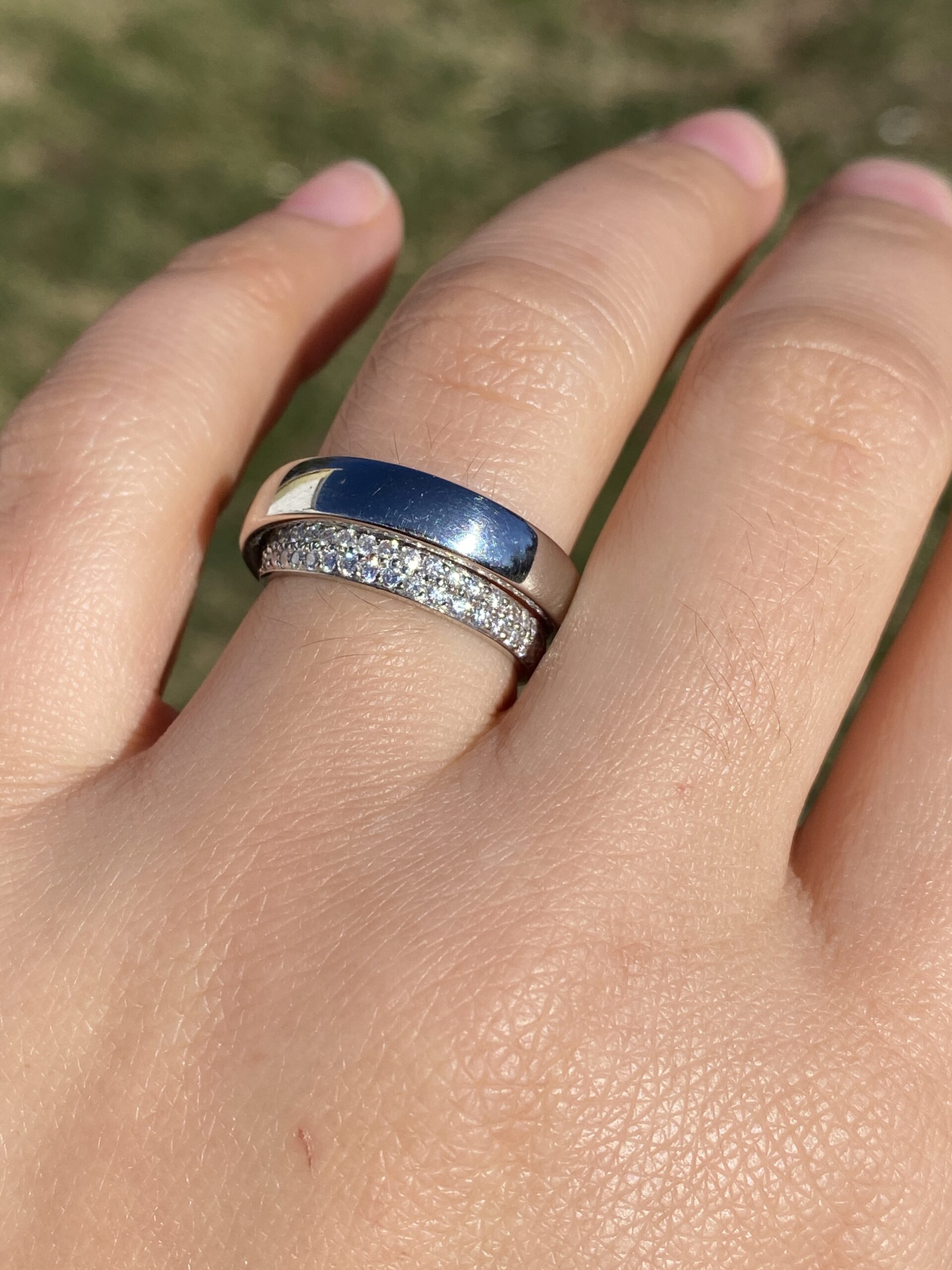 The Continuum: Designer Signed Platinum and Natural Diamond Band - Image 10