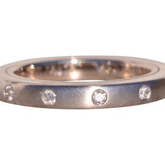 The Spins: Designer Platinum and White Gold Spinner Ring with Natural Diamonds