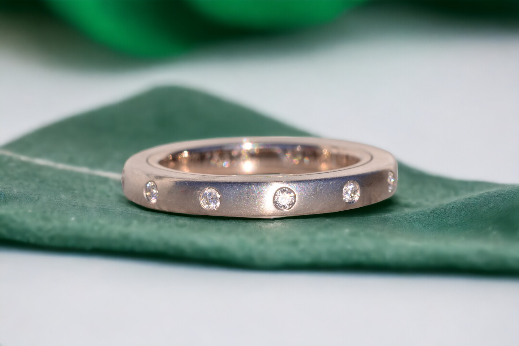 The Spins: Designer Platinum and White Gold Spinner Ring with Natural Diamonds - Image 7
