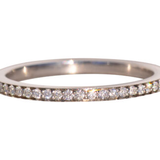 The Steller 50: Designer Signed Platinum Eternity Band with Natural Diamonds