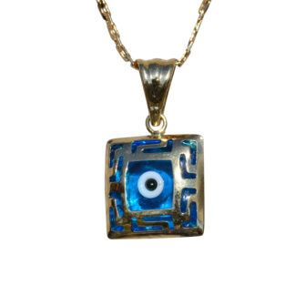 The Zainab:  Ladies 14K Mid Century Modern Necklace