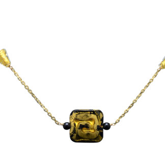 The Sevyn:  Ladies 14K Yellow Gold Station Necklace
