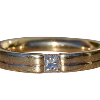 The Blissdom:  Ladies 14K Gold Engagement Style Ring set with 0.31 CT Diamond