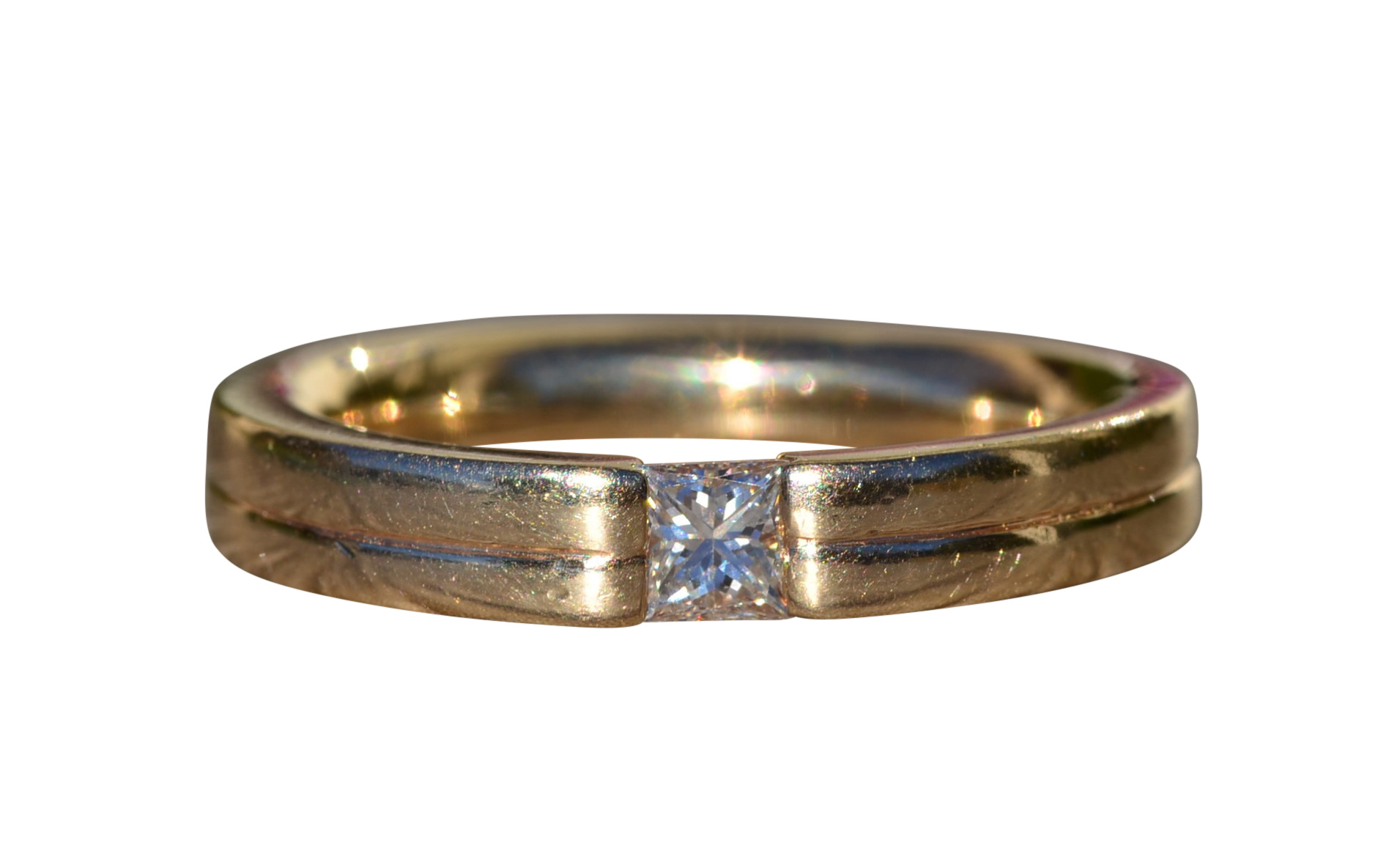 The Blissdom: Ladies 14K Gold Engagement Style Ring set with 0.31 CT Diamond