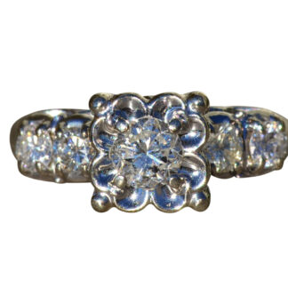 The Cragin:  Ladies 14K Engagement Style Ring set with 0.35 CT Center Diamond