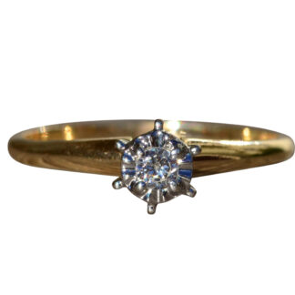 The Galewood:  Ladies 14K Solitaire Engagement Ring