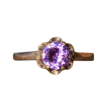 SOLD:  The Loxford:  Ladies Rose Gold Cocktail Ring set with Pink Topaz