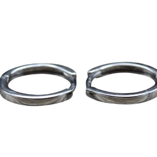 SOLD: The Aftons:  Ladies 14K White Gold Huggie Style Earrings