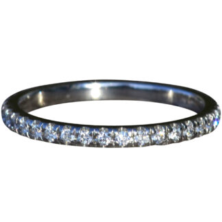 The Celina:  Ladies Platinum 0.20CTW Diamond Eternity Band