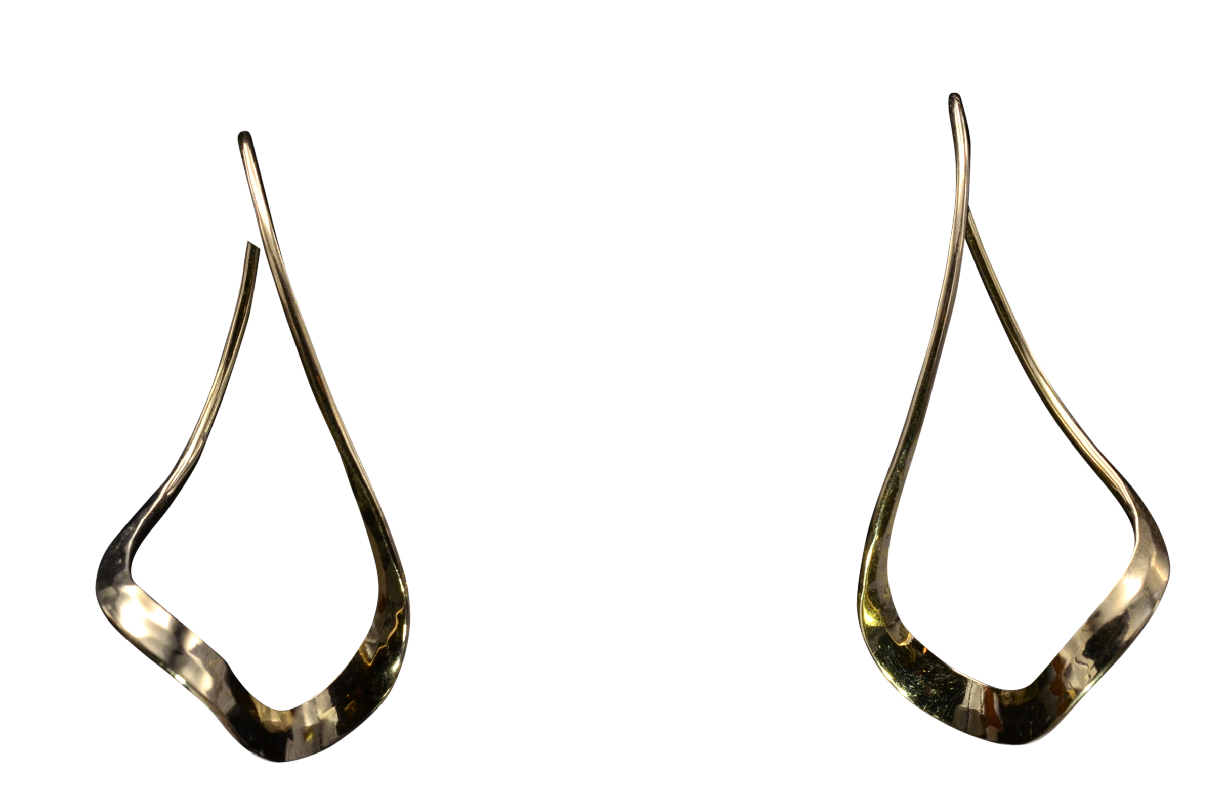 The Costa Mesa: Yellow Gold Twist Earrings