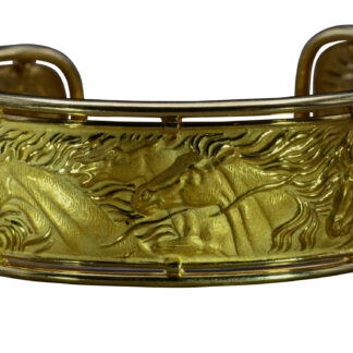 The Garden Grove:  Carrera Y Carrera Repousse Bangle Bracelet