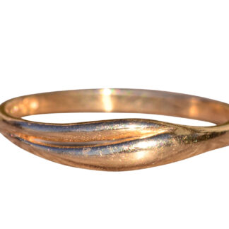 SOLD - The Mira Mesa:  Yellow Gold Petite Hug Ring
