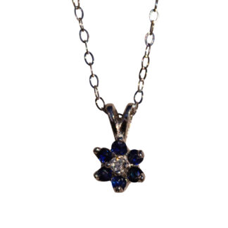 The Kharkiv:  Vintage Sapphire and Diamond Necklace