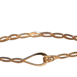 SOLD - The Hutto:  Twisted Yellow Gold Bangle Bracelet