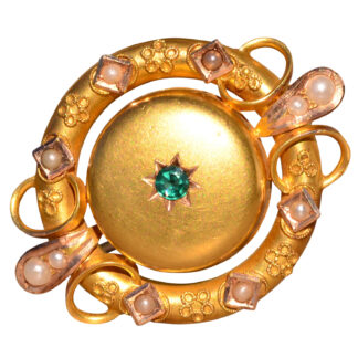 The Wyldwood: Antique late Georgian Early Victorian Yellow Gold Brooch Pendant