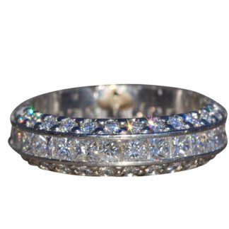 The Carpinteria: Platinum Eternity Band with Diamonds