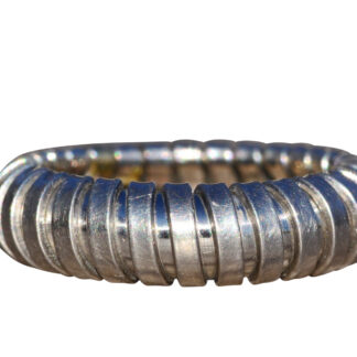 The Dulah: Italian Made Tubogas Ring in Platinum