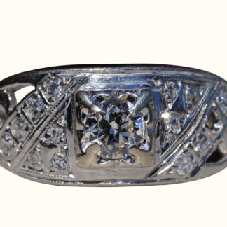 The Yateritas:  Ladies White Gold Diamond Engagement Ring